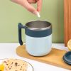 Automatic Stirring Cup; Charging Magnetized Coffee Milk Mixer; Small Kitchen Appliances - 450ml Blue