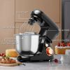 Stand Kitchen Food Mixer 5.3 Qt 6 Speed With Dough Hook Beater - Black - Stand Mixer