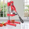 Citrus Pomegranate Juicer Labor-saving Manual Fruit Juicer Press Fruit Squeezer with Stable Non-slip Base, Red - KM3457