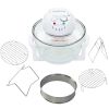 Halogen Convection Oven with Extension Ring 1400 W 4.5 gal - White