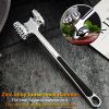 Multifunction Meat Hammer Meat Tenderizer Portable Steak Pork Tools Two Sides Loose Stainless Steel Hammer Kitchen Cooking Tools - A