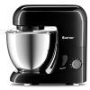 4.3 Qt 550 W Tilt-Head Stainless Steel Bowl Electric Food Stand Mixer - black