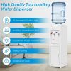 Hot and Cold-Water Cooler Dispenser with Child Safety Lock - White - Water Dispenser