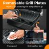 Household Indoor Panini Press Grill Sandwich Maker - Black - Panini Press Grill