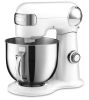 5.5 qt. 12-Speed White Die-Cast Stand Mixer with Attachments - White - die casting