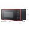 0.7 cu. ft. Countertop Microwave Oven, 700 Watts, White, New - Red