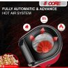 5 Core Hot Air Popcorn Popper Machine 1200W Electric Popcorn Kernel Corn Maker Bpa Free, 95% Popping Rate, 2 Minutes Fast, No Oil-Healthy Snack for Ki