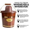 4 Quart Electric Wood Bucket Ice Cream Maker with Carry Handle - 4 Qt