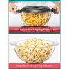 Popcorn Machine;  28-Cup 800W Fast Hot Oil Popcorn Maker with Stirring Rod - 28-Cup