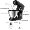 4.3 Qt 550 W Tilt-Head Stainless Steel Bowl Electric Food Stand Mixer - black