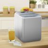 44 lbs Portable Countertop Ice Maker Machine with Scoop - sliver