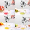 Manual Juice Squeezer Stainless Steel Hand Pressure Orange Juicer Pomegranate Lemon Squeezer Kitchen Accessories - 1 Piece