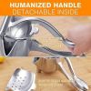 Manual Juice Squeezer Stainless Steel Hand Pressure Orange Juicer Pomegranate Lemon Squeezer Kitchen Accessories - 1 Piece