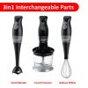 Brentwood Appliances HB-38BK 2-Speed Hand Blender And Food Processor With Balloon Whisk (Black) - Brentwood Appliances