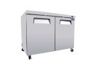 ORIKOOL 48" Commercial Under Counter Freezer 2 Door 14 Cu.ft Undercounter Work Top Freezers ETL Approved - as Pic