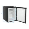 ZOKOP BD-60 AC115V/60Hz 60L/ 2.1 CU.FT Single Door Vertical Freezer Stainless Steel Panel Black RT - Black