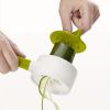 1pc Spiral Carrot Spiralizer Grater Vegetable AccessoriesVeget Tools Manual Kitchen Handheld Cutter Slicer Gadget Shredder Peeler - Green