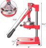 Citrus Pomegranate Juicer Labor-saving Manual Fruit Juicer Press Fruit Squeezer with Stable Non-slip Base, Red - KM3457