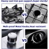 Kitchen Gas Cooktop 2 Dual Burners Tempered Glass Countertop Drop-in Gas Hob - 12 inch