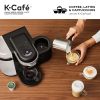 K-Cafe Single Serve K-Cup Coffee Maker, Latte Maker and Cappuccino Maker, Dark Charcoal - Black