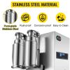 110V Electric Milk Tea Shaker Machine,120W Stainless Steel Double-Cup Shaker Machine, Silver - Silver