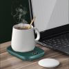 Electric Coffee Mug Warmer for Desk Auto Shut off USB Tea Milk Beverage Cup 3 Temperature Setting - Green