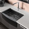 Farmhouse Sink Kitchen Sink Apron Front Single Bowl Workstation Stainless Steel Sink - Style 1 - 30"