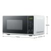 0.7 cu. ft. Countertop Microwave Oven, 700 Watts, White, New - White