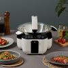 Gemside Intelligent Automatic Cooking Pot Automatic Cooking Machine LWOK-DA10 Anti-Paste And Anti-Overflow Intelligent Temperature Control 3.5L - Whit